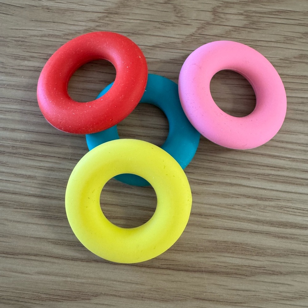 Colorful Silicone Teething Rings - Picture 2 of 3